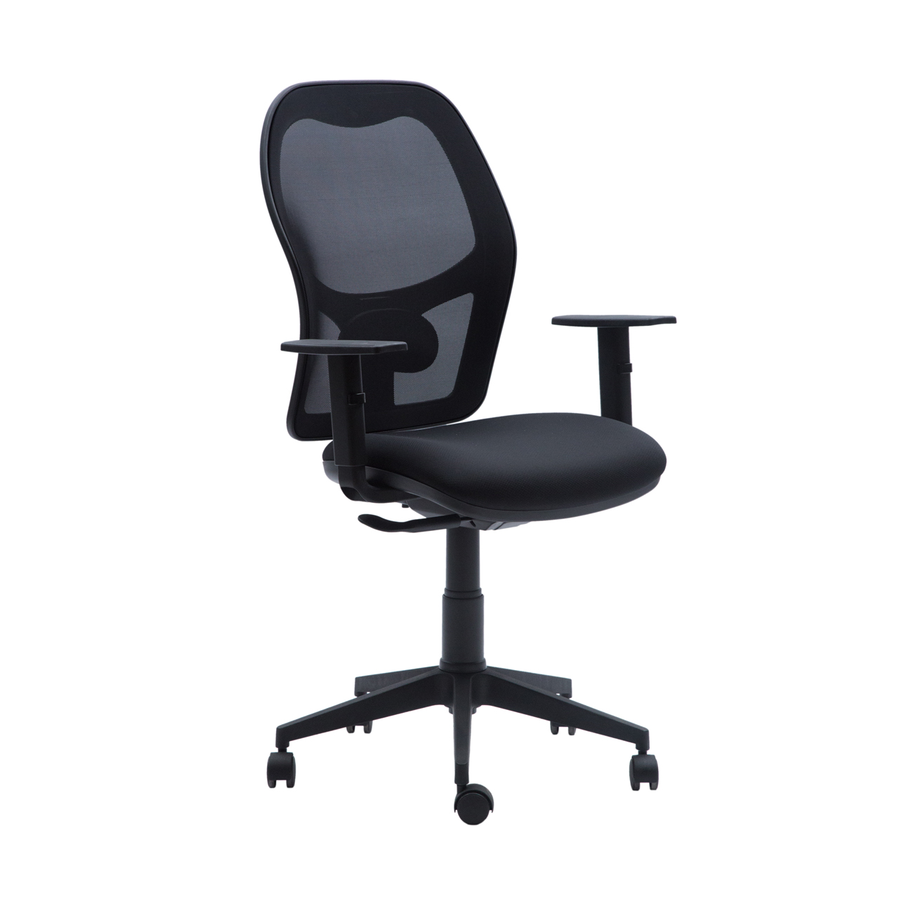 SILLA MODELO Q3 NEGRA BRAZO 2D