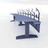 CONSOLA ESTÁTICA DOBLE MODELO SCR ERGO STATIC II - Imagen 3